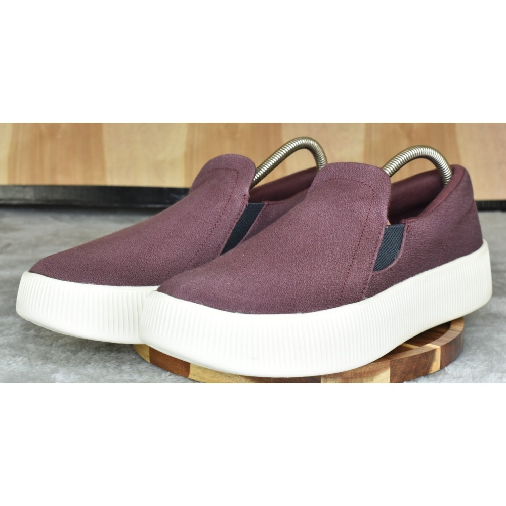Allbirds Lounger Lift Women Shoes Size 10.5 Burgundy Casual Slip On Sneakers